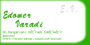 edomer varadi business card